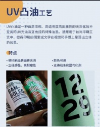 AUV-Embossed gloss varnish